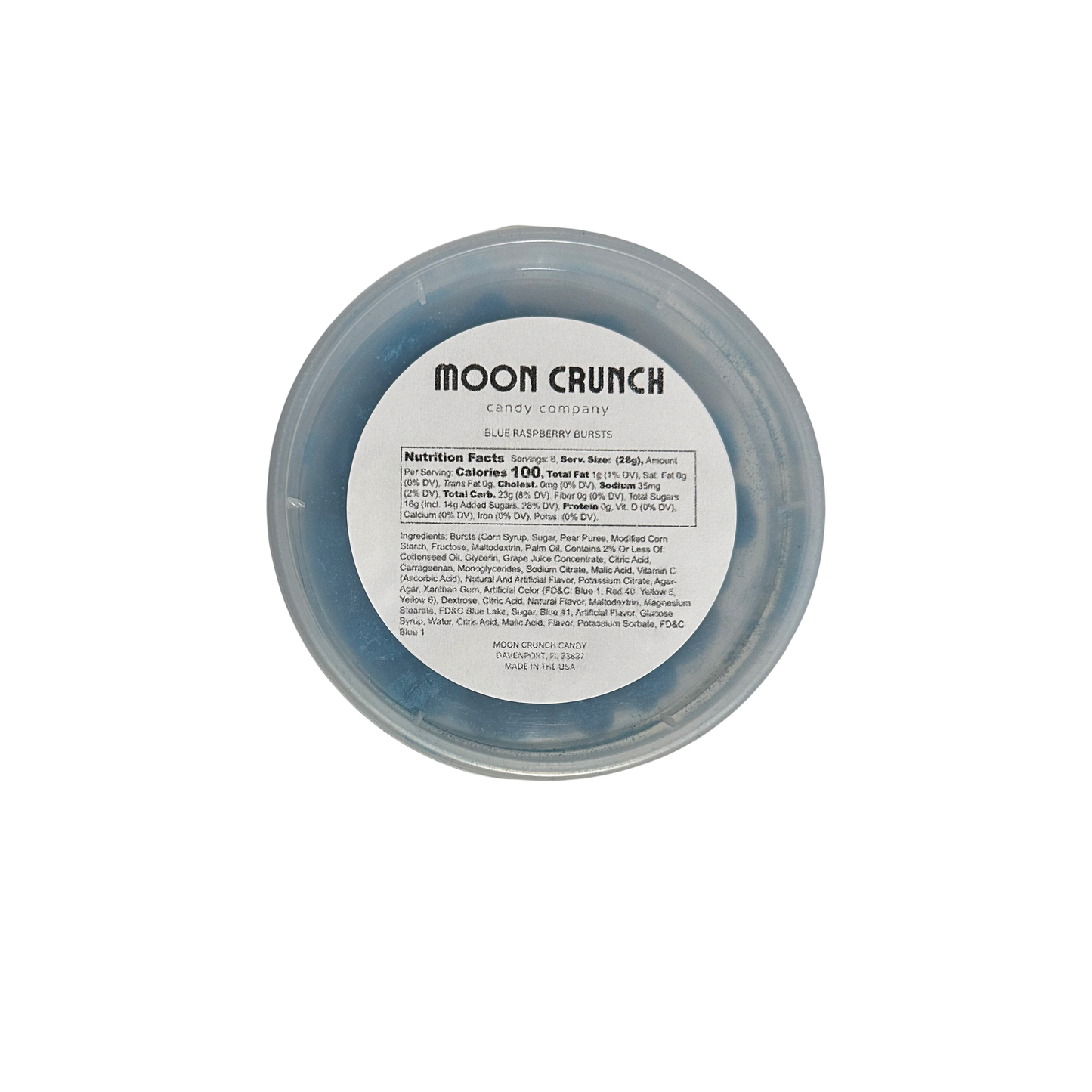 SOUR Blue Raspberry Coated Gushers- 8 or 16 ounces